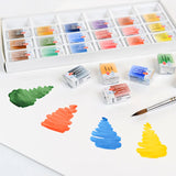 AOOKMIYA Russian White Nights Watercolour Paint Set 12/24/36 Professional for Aquarelle Painting Drawing Artists' Supplies. High Quality AOOKMIYA.COM