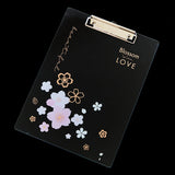 Starry Sky Series Writing Board Clip Kids Stationery A4 Paper Acrylic Pad Splint Transparent Feather Clipboard School Supplies