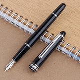 Quality M B 163 Black Ballpoint Rollerball Pen Platinum Coated Metal Ultra Black White Gel Pen for Writing