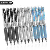 Gel Pens - 12 Retractable Gel Pens, 0.5mm Fine Tip, Quick Dry Ink, Non-slip, Smooth Writing - For Office and School Supplies