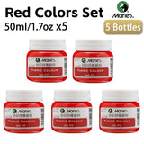 AOOKMIYA Marie's Fabric Paint 5 Bottles,50 ml/1.69oz,12 Different Colors,Vibrant,Permanent Textile Paint Kit for T-shirts,Shoes & Crafts.