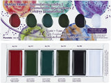 Kuretake GANSAI TAMBI GRANULATING COLOR II 5 colors set, Watercolor Paint Set, Professional-Quality for Artists and Crafters