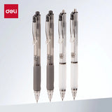 Deli 4/8pcs 0.5mm Black Ink Quick-drying Gel Pen School Supplies Stationery Office Pen Gift Office Supplies Signing Pens