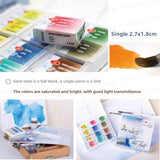 AOOKMIYA Russian White Nights Watercolour Paint Set 12/24/36 Professional for Aquarelle Painting Drawing Artists' Supplies. High Quality AOOKMIYA.COM