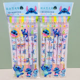 Disney Stitch Double-End High Lighter Lilo & Stitch 6 Bags Of Diy Handbook Pen Cute Student Marker Stationery Gift