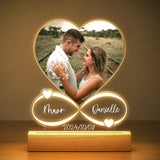 AOOKMIYA ART+ Creative Gifts Personalized Anniversary Women Men Couples Gifts Custom Photo Love Frame Acrylic Plaque Valentine's Day Giftware for Him Her