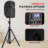 Powered Bluetooth PA Speaker Kit - Event Ready - Just Plug In and Play Active and Passive 350w Loudspeakers