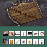 AOOKMIYA Chinese Guzheng 21 String Ebony Solid Wood Portable Guzheng Beginners Professional Playing Musical Stringed Instruments AOOKMIYA.COM