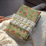 Rural Rose Vintage Countryside Style Cover Handbook Student Notebooks Elementary School Diary   Time Management Planner