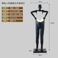 AOOKMIYA ART+ Creative Gifts Nordic humanoid sculpture floor lamp creative ball holding designer exhibition hall, hotel sales office, character decoration st