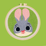 AOOKMIYA DIY Craft Punch Needle Embroidery Kits Sewing Kit Needlework Cross Stitch for Beginner Magic Pock Pen Set Home Painting Decor