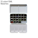 AOOKMIYA 22-color Rubens Artist Grade Layered Watercolor Paint Subpackage 0.5/1/2ML Portable Watercolor Box Sketching Art Supplies
