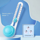 360 ° Rotating Rounder Student Tent Paper Cutting Knife Roller Cutting Flexible Anti Slip Pad Portable Plastic Mini Cutter