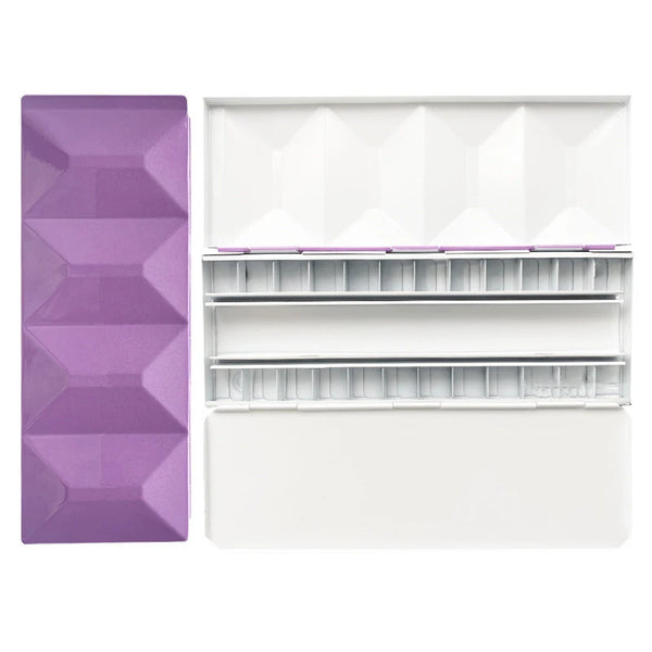 Heavy Enamel 24 Grid Solid Watercolor Paint Box Dust-proof Box Portable Palette Art Paint Empty Box Artist Art Supplies