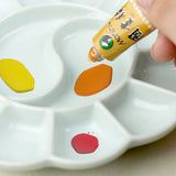 AOOKMIYA Ceramic Watercolor Palette Multi-grid Flower Shape Gouache Paint Palette Jingdezhen Palette Artist Painting Art Supplies