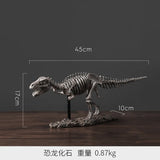 Office Resin Handicrafts Ornaments, Simulated Dinosaur Fossil Skeleton Ornaments, Personalized Gifts
