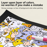 AOOKMIYA Deli 12/24/36 Colors Paint Markers Waterproof Quick Drying Acrylic Marker Pens for Wood Rock Canvas Cups Birthday Gifts