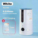 AOOKMIYA Deli Automatic Electric Pencil Sharpener for Children Colored Pencil Sharpner Machine Office School Stationery Pencil Knife