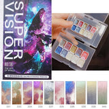 AOOKMIYA Super Vision Mica Chameleon Layered Color Metallic Watercolor Paint Hand-painted Flash Pigment Pearlescent Acuarelas Nail Art