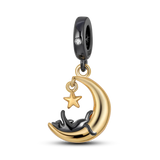 2025 Hot Sale Charms Bead 925 Sterling Silver Pink Butterfly Luminous Firefly Dangle Fit Bangle Bracelet Necklace DIY Jewelry