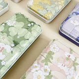 AOOKMIYA New Empty Watercolor Palette Tin Box Paint Storage Paint Tray Cartoon Rabbit Pattern Aquarela Paint Painting Art Supplies