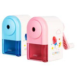 Deli Rotary Pencil Sharpener Cute Long Lasting Blade School Stationery Hand Crank Sharpeners For graphite pencil 8mm