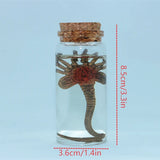 AOOKMIYA Alien Glow Jar Xenomorph Specimen Facehugger Embryo Glass Jar Movie Prop Replica Home Decor Desktop Crafts Sculpture Decoration