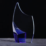 AOOKMIYA Customized Transparent Crystal Trophy, Five-Star, Creative Awards Ceremony, Competition Event, Craft Gift, Home Decorations, 1Pc