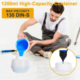 1200ML Electric Spray Gun High Power HVLP Paint Sprayer Auto Furniture Steel Coating Airbrush 6 Copper Nozzles 3 Spray Patterns