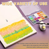 AOOKMIYA Shimmer 20 Colors Watercolors Paint Set,Sparkly,Metallic, Glitter Solid Water Color Paints for Artists, Students, Hobbyists