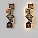 Ancient Style Italian Style Minimalism And High-end Feel Hhe Corridor Is Decorated With Paintings Hanging Murals Lights