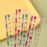 Students Use Anti Myopia Rulers with Wavy Lines Clear Scale Soft and Not Easily Breakable Color Differentiation  Ruler