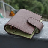 A9 First Layer Cowhide Notepad Three-ring Mini Loose-leaf Handbook Notebook  Craft Supplies  Vintage Stationery School Supplies