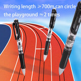 Deli 0.5mm Black Gel Pens (5-Pack), Long-Lasting 700m Writing Length, Smooth Ink Flow, Ideal for Students, Office