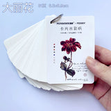 AOOKMIYA POTENTATE Card Watercolor Paper 300g Cotton Pulp Fine Lines Portable Ticket Stub Bookmark Painting Paper Travel Art Supplies