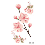 AOOKMIYA Small Waterproof Temporary Tattoo Sticker Colorful Leaf Flower Elephant Dolphin  Art Wrist Neck Women Kids Fake Mini Tatoo