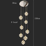 Modern home decoration crystal chandelier, stair Pendant lamp, living room Pendant lights, interior lighting