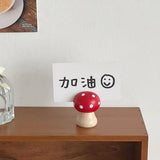Cute Creative Mushroom Note Holder Desktop Note Organizer Office Multifunctional Supplies Tabletop Ornament  Display Stand