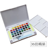AOOKMIYA SAKURA Petit Color Solid Watercolor Paint Set Portable Sketch Set 12/18/24/30/36/60/72 Colors Student Artist Art Supplies  AOOKMIYA.COM
