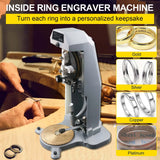 AOOKMIYA Inside Ring Engraver Double Sided Dial Ring Engraver Stamper 1.5mm-2.0mm Character Letter Block Ring Engraver Machine