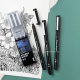 Black Needle Pen Art Special Waterproof Hook Pen Comic Design Hand-painted Sketch Pen Painting Tracing Student Stationery