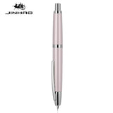 JINHAO 10 Press Fountain Pen Retractable EF/F Nib Metal With Clip Writing Ink Pen Converter School Supplies Stationery PK A1 A2