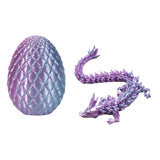 3D Printed Dragon Egg Dragon Gift Set Gemstone Ornament Full Articulated Crystal  Collectible Statue for Home Decor decoracion
