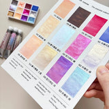 AOOKMIYA Super Vision 12 Color Pearlescent Layered Chameleon Watercolor Pigment 1ML/2ML Popular Color Natural Mica Pigment Art Supplies