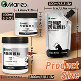 AOOKMIYA 1pc Marie's Titanium White Acrylic Paint, 100/300ml(3.38oz/10.1oz) for Rocks,Wood,Crafts,Painting,Wall,for Artist,Adults