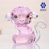 Crystal Dog Figurine for Birthday Gifts Chinese Zodiac Animal Art Craft Lucky Fortune Desktop Decor for Home Office Display