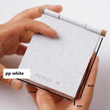 AOOKMIYA Empty mini PP watercolor paint box portable folding handmade ceramic palette with water bottle 12grid/24grid artist art supplies  AOOKMIYA.COM