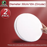 AOOKMIYA Marie's Round Prepared Canvas,Circular Blank Stretched Canvas for Acrylic,Gouache, Tempera,Flow Pouring Paint,for Childs,Adults