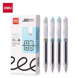 Deli 4pcs 0.5mm Black Ink Quick-drying Gel Pen School Supplies Office Supplies Signing Pen Stationery Office Pen Exam Pen