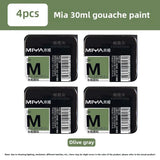 MIYA HIMI Jelly Pigment Single 30ml Gouache Pigment 56 Colors Beginners Try Supplement Replacement Training Art Gouache Pigment